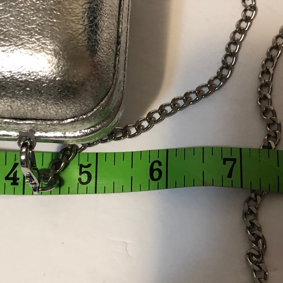 - -Womens Silver Mini Purse with Chain. Like NEW - Picture 8 of 8